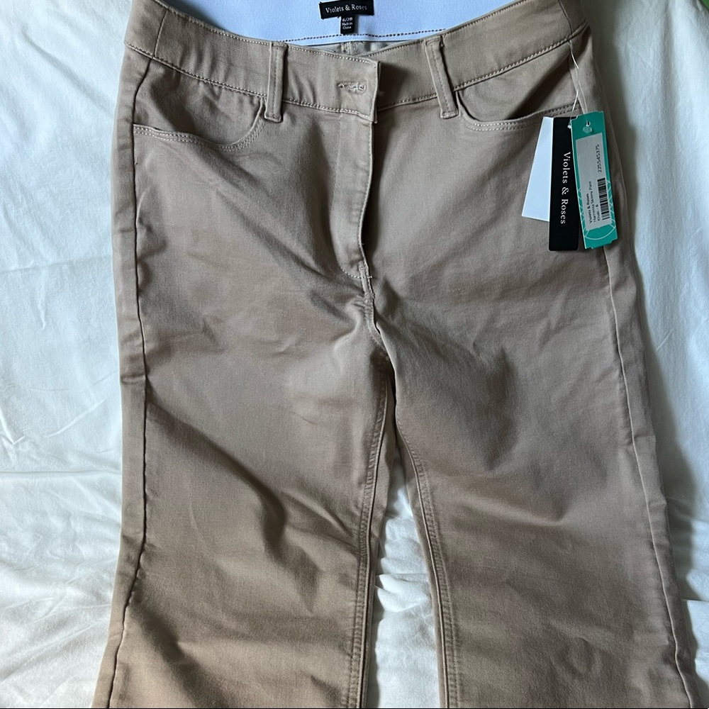 Violets and Roses khaki pants size 6